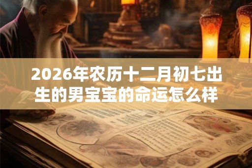 2026年农历十二月初七出生的男宝宝的命运怎么样 2026年农历十二月初七出生的男宝宝的命运怎么样