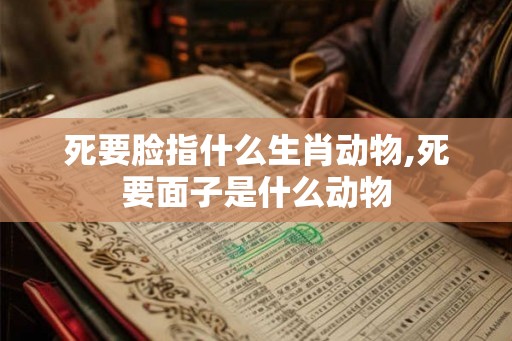 死要脸指什么生肖动物,死要面子是什么动物