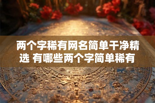 两个字稀有网名简单干净精选 有哪些两个字简单稀有的网名