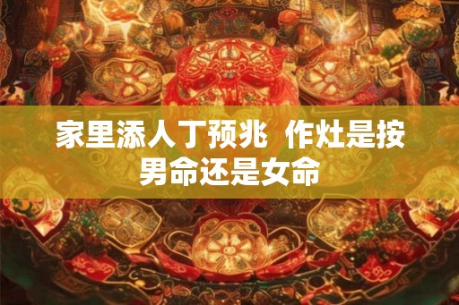 家里添人丁预兆  作灶是按男命还是女命