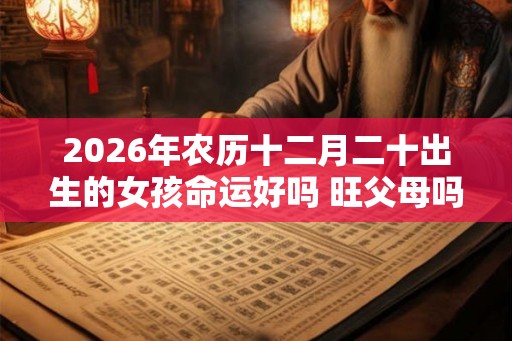 2026年农历十二月二十出生的女孩命运好吗 旺父母吗