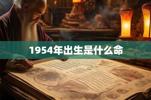 1954年出生是什么命