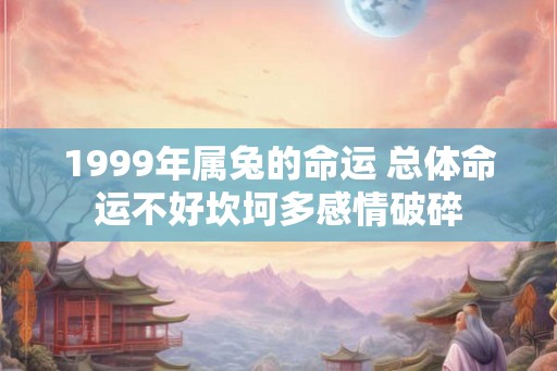1999年属兔的命运 总体命运不好坎坷多感情破碎 1999年属兔的命运 总体命运不好坎坷多感情破碎