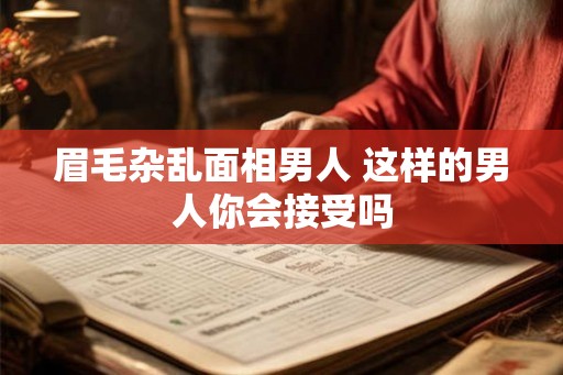 眉毛杂乱面相男人 这样的男人你会接受吗