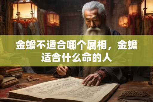 金蟾不适合哪个属相，金蟾适合什么命的人