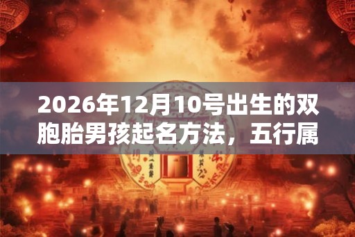 2026年12月10号出生的双胞胎男孩起名方法，五行属什么