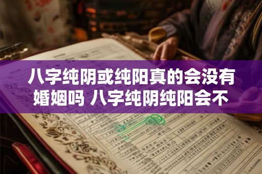 八字纯阴或纯阳真的会没有婚姻吗 八字纯阴纯阳会不会无法婚配