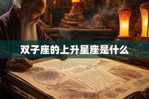 双子座的上升星座是什么