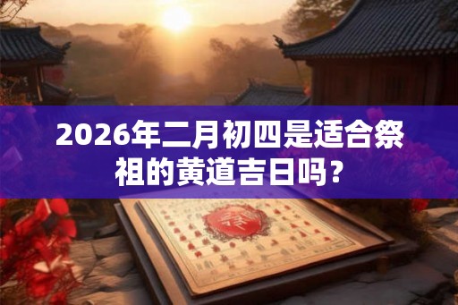 2026年二月初四是适合祭祖的黄道吉日吗? 2026年二月初四是适合祭祖的黄道吉日吗?
