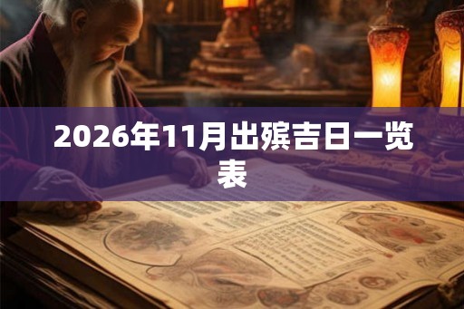 2026年11月出殡吉日一览表