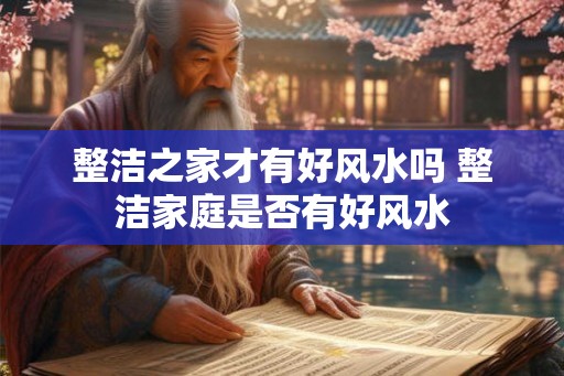 整洁之家才有好风水吗 整洁家庭是否有好风水