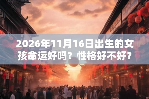 2026年11月16日出生的女孩命运好吗？性格好不好？
