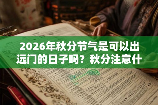 2026年秋分节气是可以出远门的日子吗？秋分注意什么？
