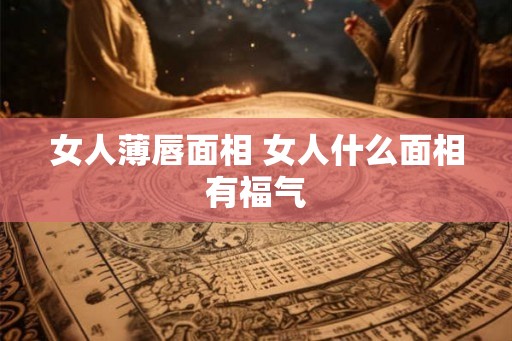 女人薄唇面相 女人什么面相有福气