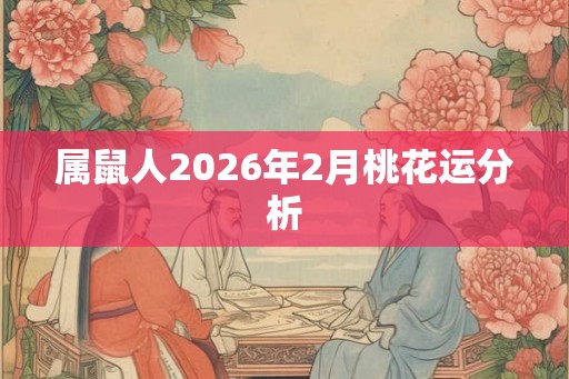 属鼠人2026年2月桃花运分析
