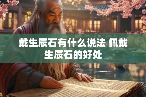 戴生辰石有什么说法 佩戴生辰石的好处