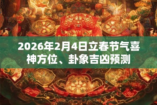 2026年2月4日立春节气喜神方位、卦象吉凶预测
