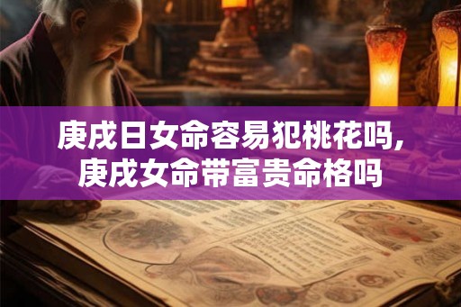 庚戌日女命容易犯桃花吗,庚戌女命带富贵命格吗