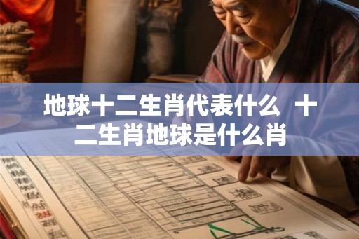 地球十二生肖代表什么  十二生肖地球是什么肖