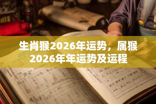 生肖猴2026年运势，属猴2026年年运势及运程