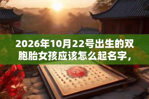 2026年10月22号出生的双胞胎女孩应该怎么起名字,五行属什么? 2026年10月22号出生的双胞胎女孩应该怎么起名字,五行属什么?