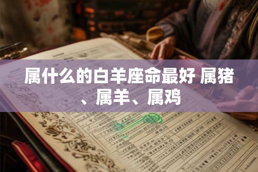 属什么的白羊座命最好 属猪、属羊、属鸡