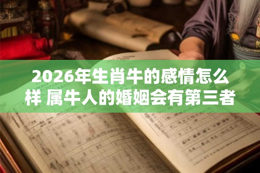 2026年生肖牛的感情怎么样 属牛人的婚姻会有第三者吗
