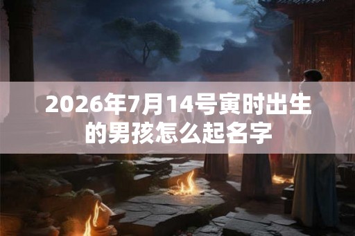 2026年7月14号寅时出生的男孩怎么起名字