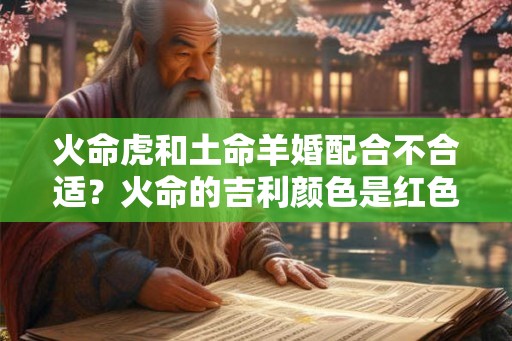 火命虎和土命羊婚配合不合适？火命的吉利颜色是红色吗？