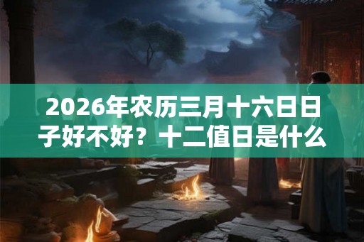 2026年农历三月十六日日子好不好？十二值日是什么意思？