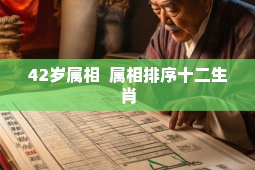 42岁属相  属相排序十二生肖