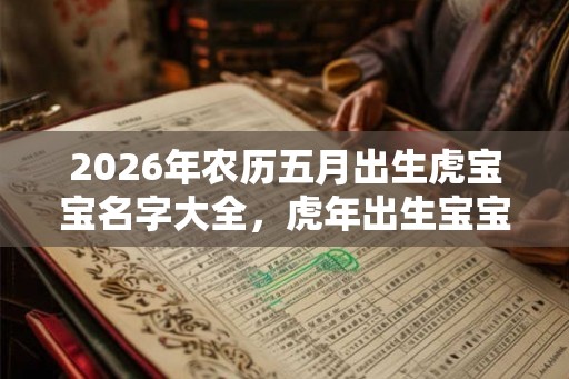 2026年农历五月出生虎宝宝名字大全，虎年出生宝宝起名