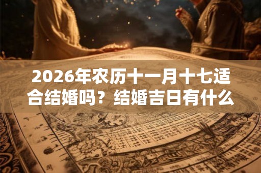 2026年农历十一月十七适合结婚吗？结婚吉日有什么讲究？