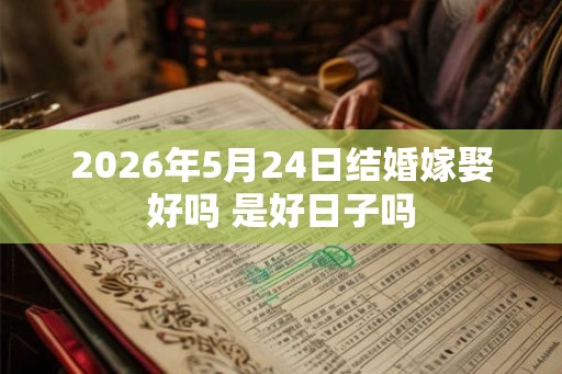 2026年5月24日结婚嫁娶好吗 是好日子吗