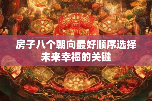 房子八个朝向最好顺序选择未来幸福的关键