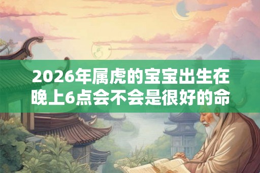 2026年属虎的宝宝出生在晚上6点会不会是很好的命？