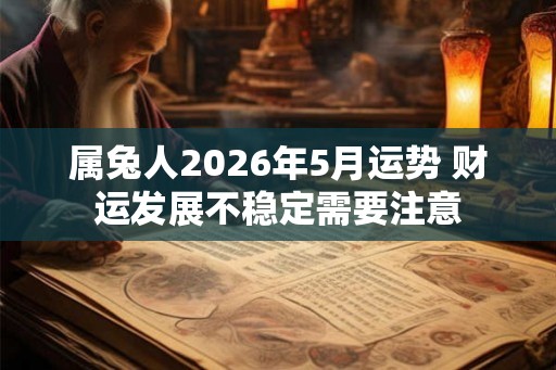 属兔人2026年5月运势 财运发展不稳定需要注意 属兔人2026年5月运势 财运发展不稳定需要注意