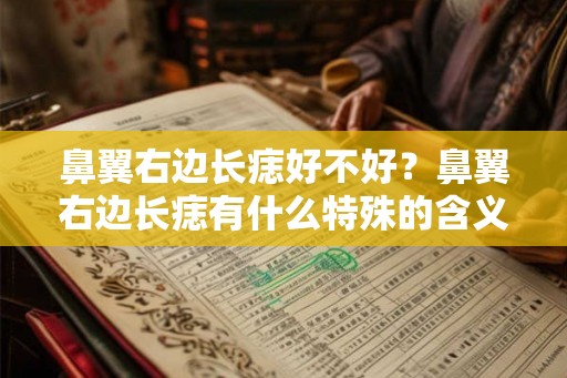 鼻翼右边长痣好不好？鼻翼右边长痣有什么特殊的含义？
