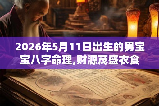 2026年5月11日出生的男宝宝八字命理,财源茂盛衣食丰裕