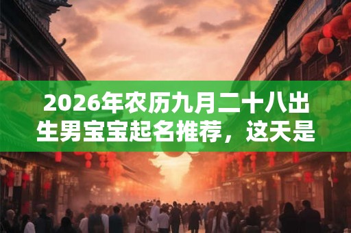 2026年农历九月二十八出生男宝宝起名推荐,这天是好日子吗? 2026年农历九月二十八出生男宝宝起名推荐,这天是好日子吗?