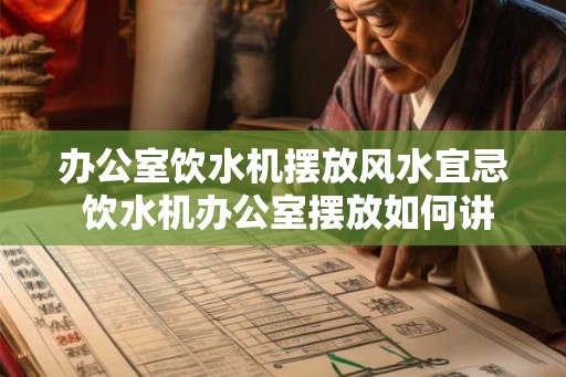 办公室饮水机摆放风水宜忌 饮水机办公室摆放如何讲究