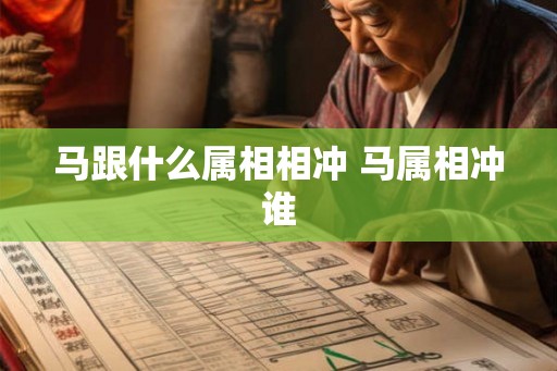马跟什么属相相冲 马属相冲谁