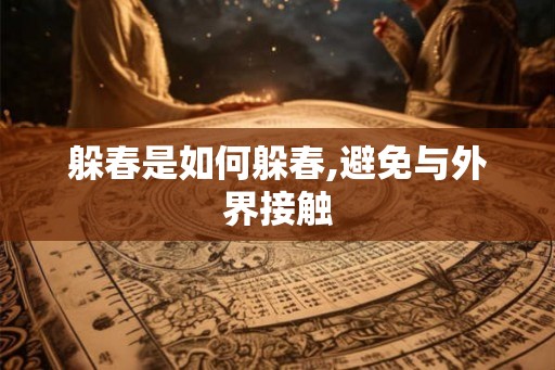 躲春是如何躲春,避免与外界接触