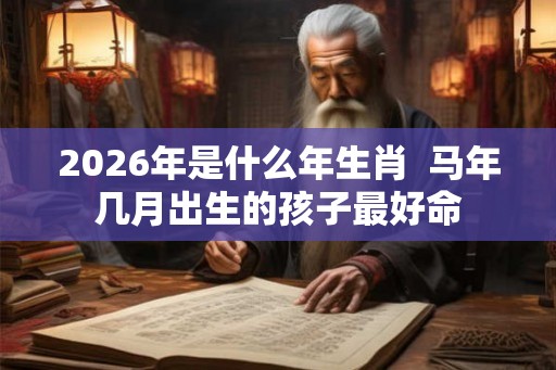 2026年是什么年生肖  马年几月出生的孩子最好命