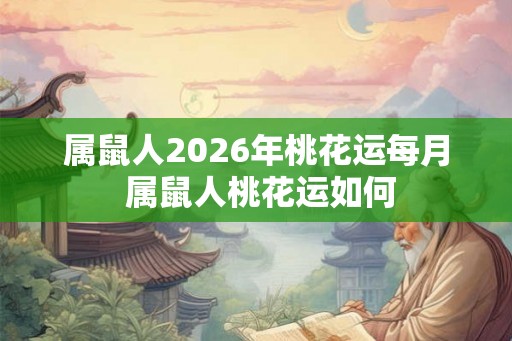 属鼠人2026年桃花运每月 属鼠人桃花运如何