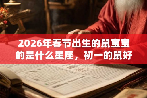 2026年春节出生的鼠宝宝的是什么星座，初一的鼠好不好？