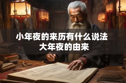 小年夜的来历有什么说法  大年夜的由来