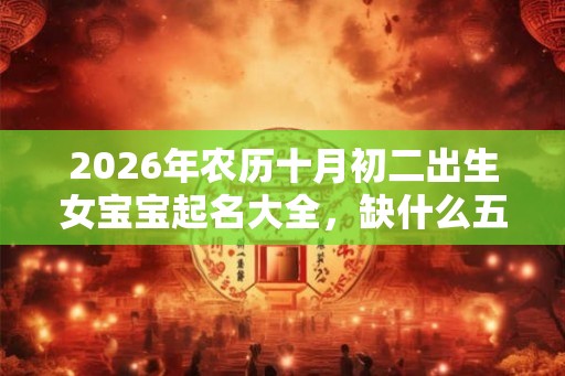 2026年农历十月初二出生女宝宝起名大全，缺什么五行？
