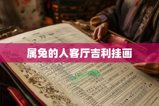 属兔的人客厅吉利挂画