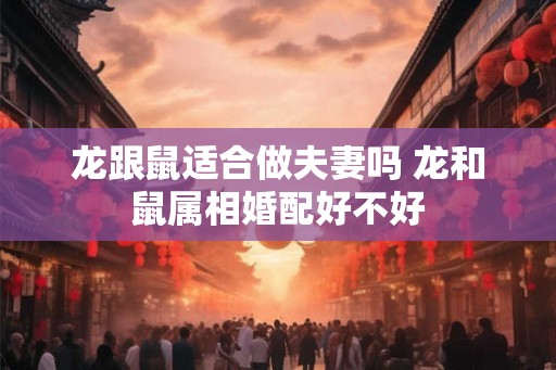 龙跟鼠适合做夫妻吗 龙和鼠属相婚配好不好